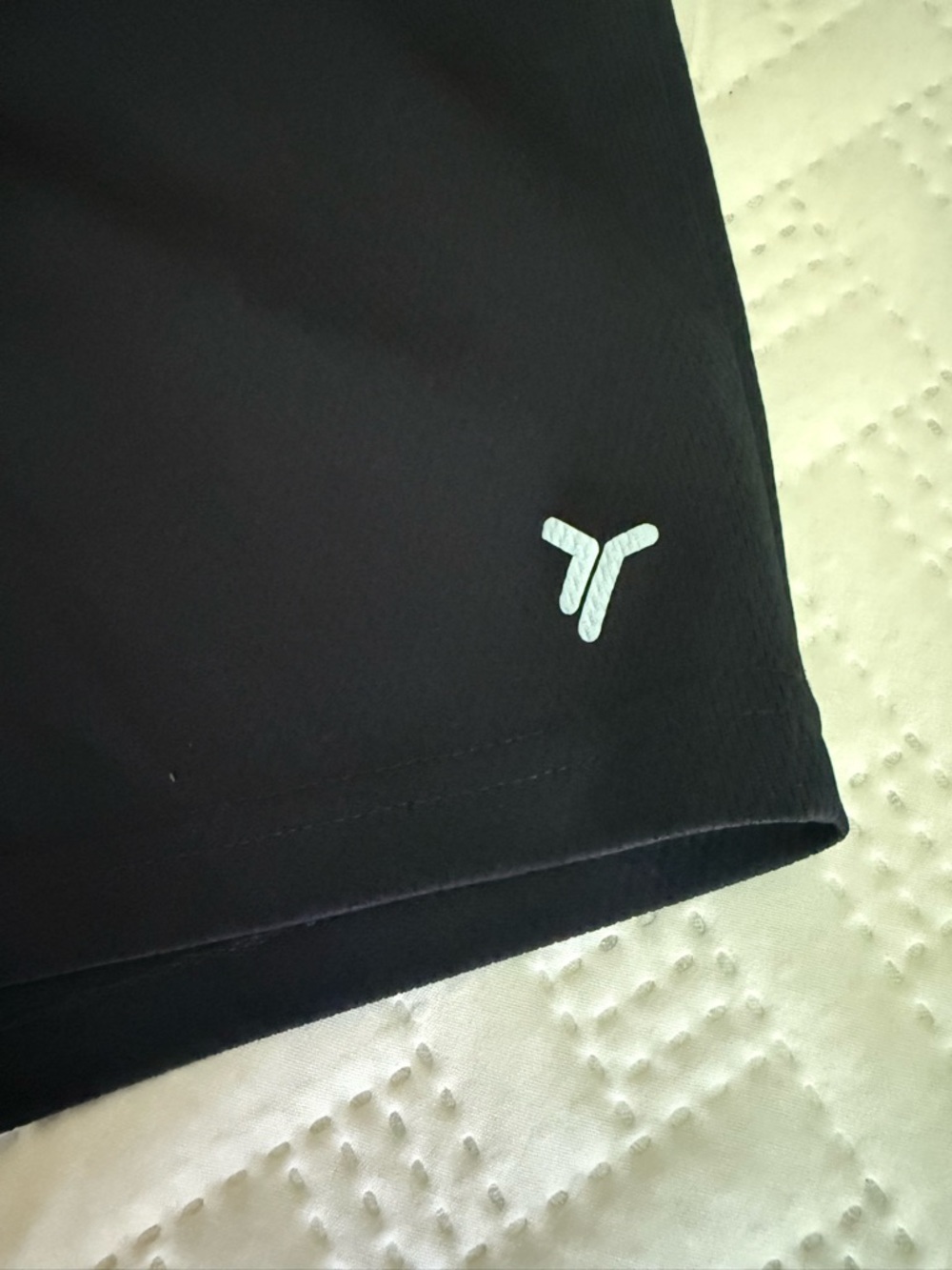 Men's Black Athletic Shorts with Reflective Detail